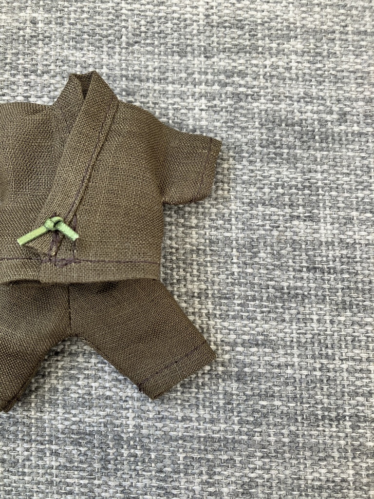 オビツ11  上質な麻の甚平　khaki