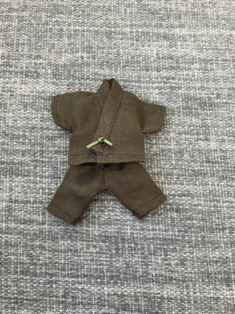 オビツ11  上質な麻の甚平　khaki