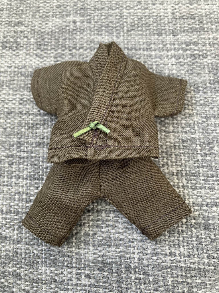 オビツ11  上質な麻の甚平　khaki