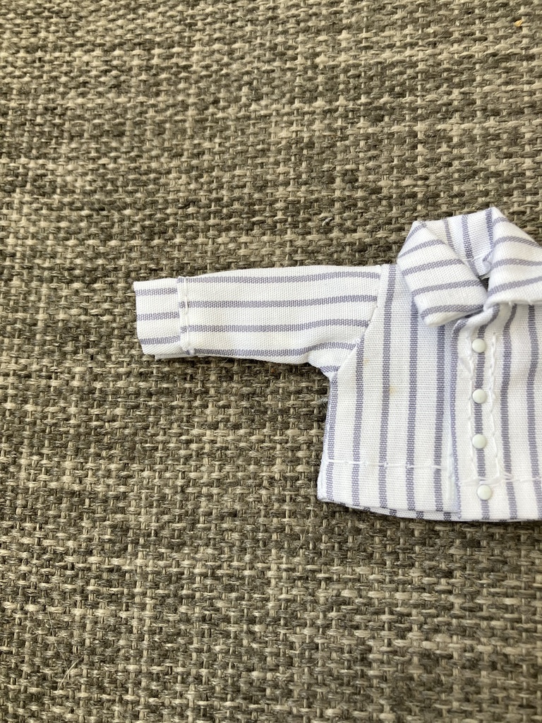 オビツ11  カフス付き長袖シャツ　ストライプ