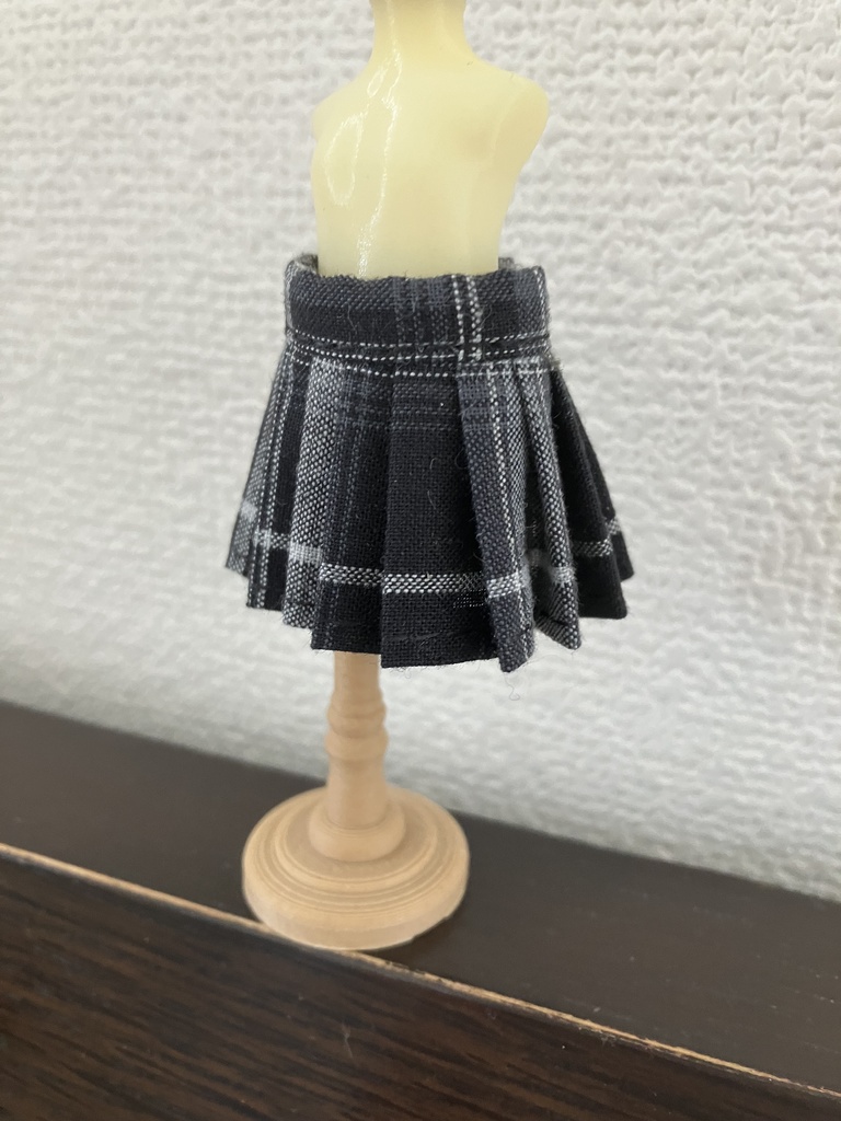 オビツ11  プリーツスカート　black