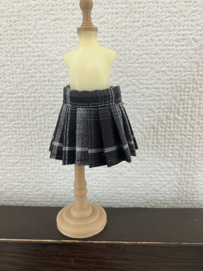 オビツ11  プリーツスカート　black