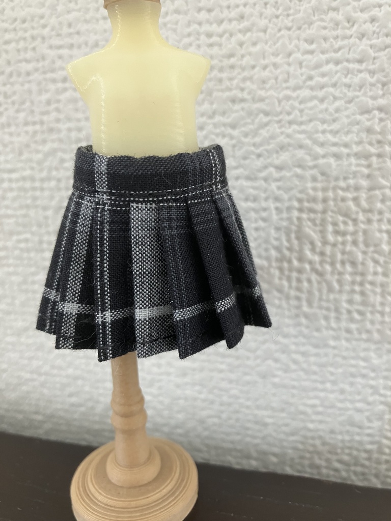 オビツ11  プリーツスカート　black