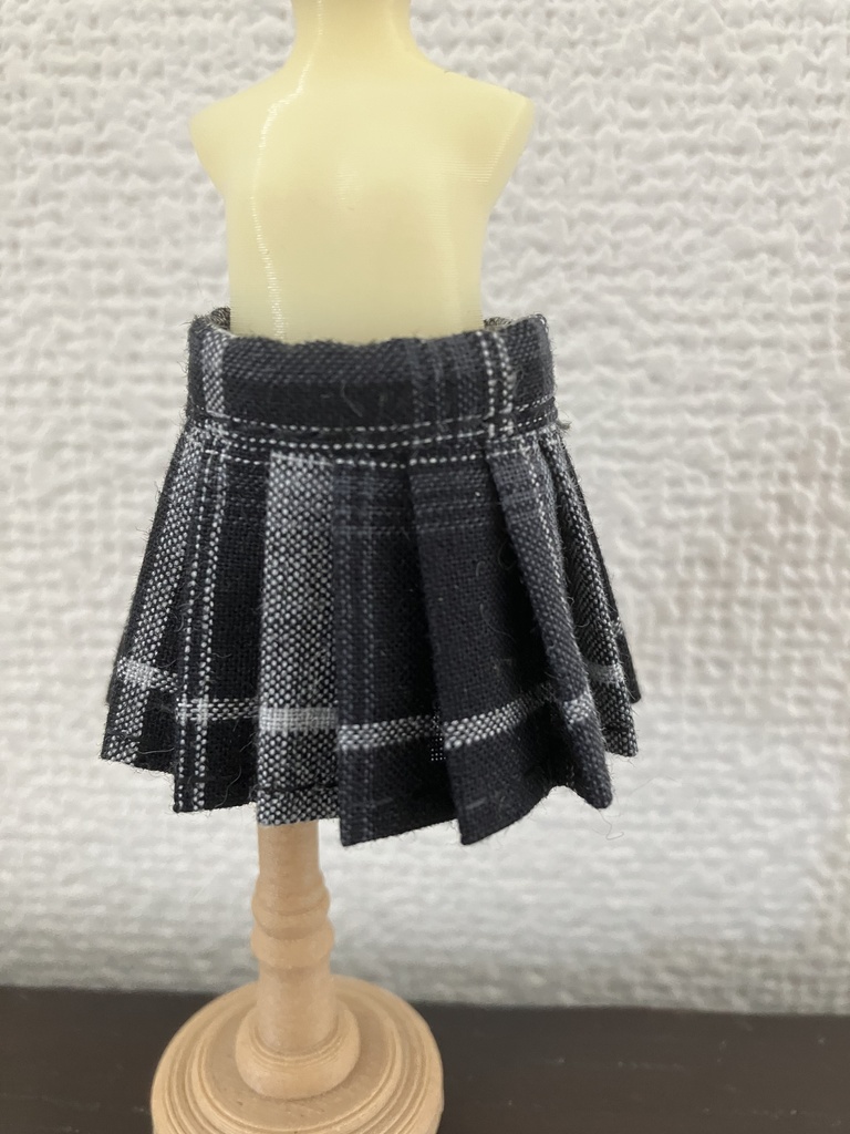 オビツ11  プリーツスカート　black