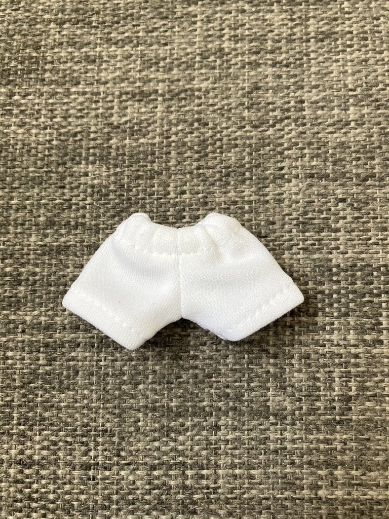 オビツ11  ジャージ素材のショートパンツ　white