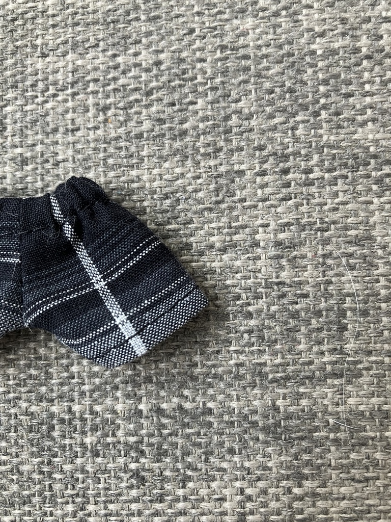 オビツ11  ショートパンツ　黒×白