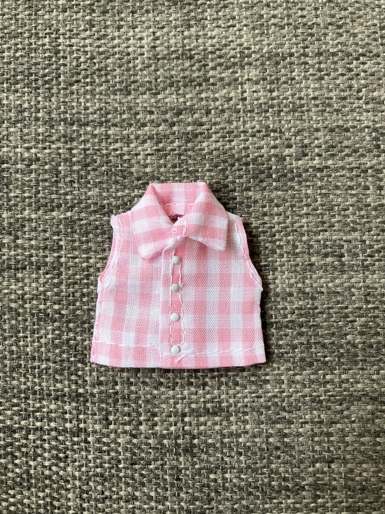 オビツ11  ノースリーブシャツ　ギンガムチェック