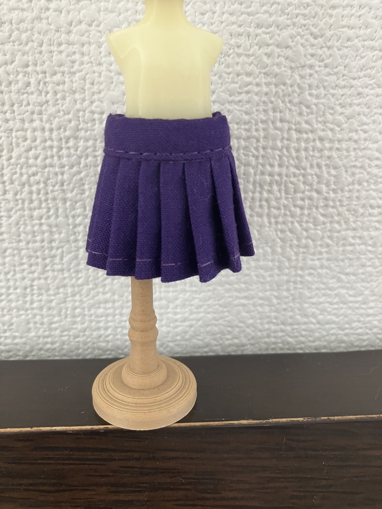 オビツ11  プリーツスカート　purple