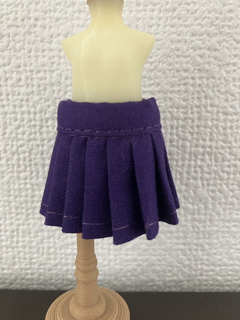 オビツ11  プリーツスカート　purple