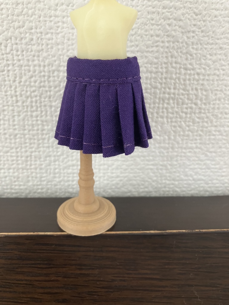 オビツ11  プリーツスカート　purple