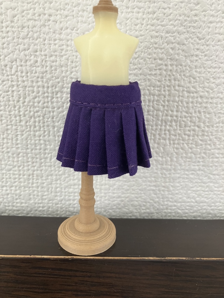 オビツ11  プリーツスカート　purple