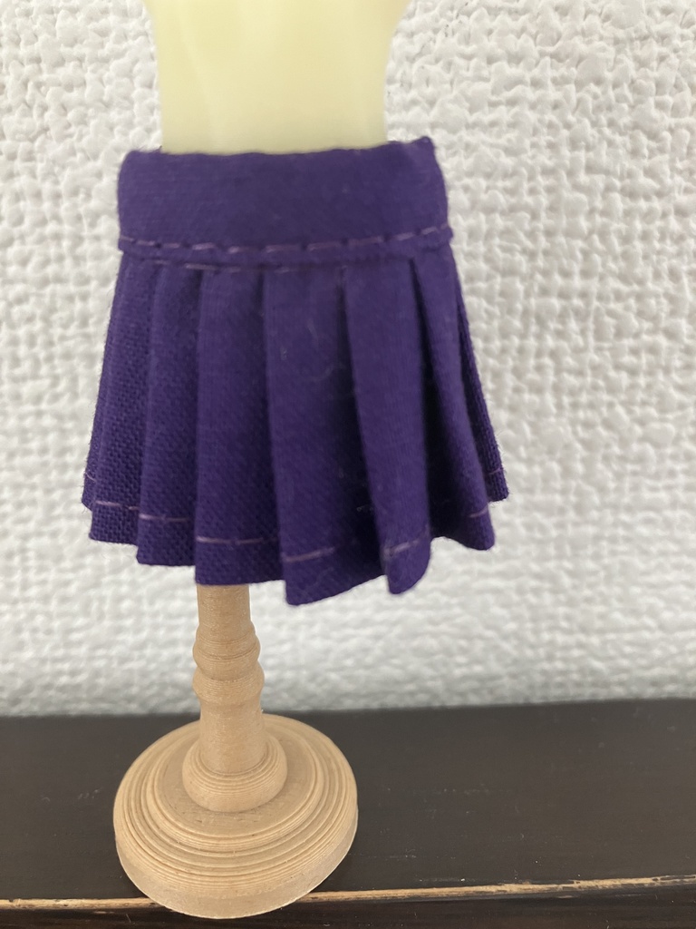 オビツ11  プリーツスカート　purple