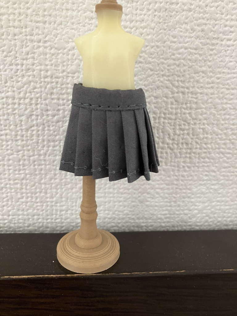 オビツ11  プリーツスカート　grey