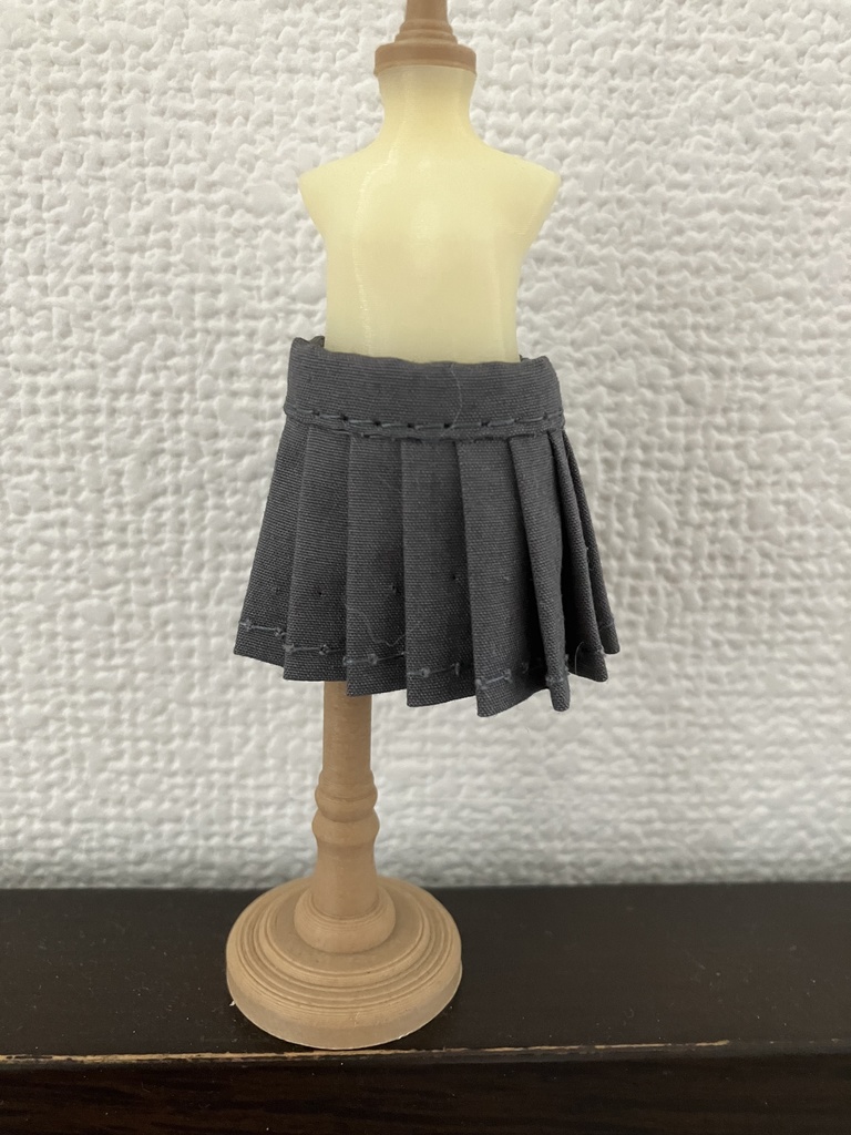 オビツ11  プリーツスカート　grey