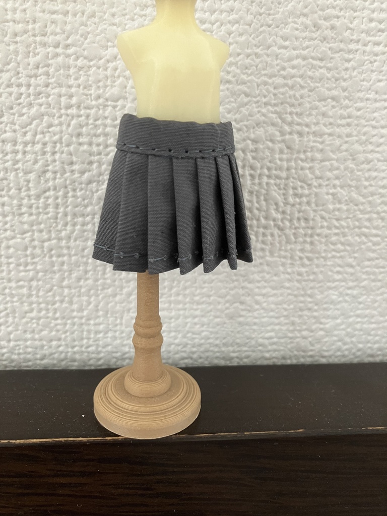 オビツ11  プリーツスカート　grey
