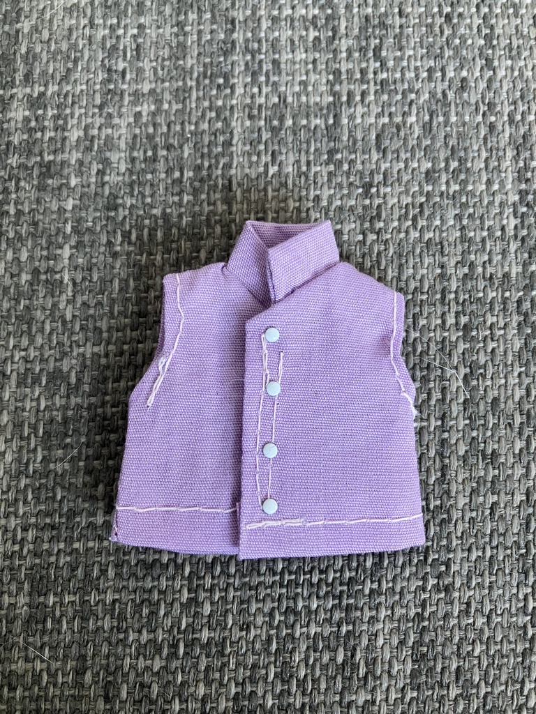 オビツ11  ノースリーブシャツ　スタンドカラー　lavender