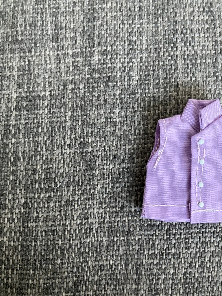 オビツ11  ノースリーブシャツ　スタンドカラー　lavender