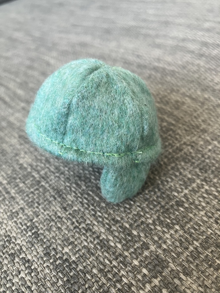 オビツ11  耳あてつき帽子　smoky mint