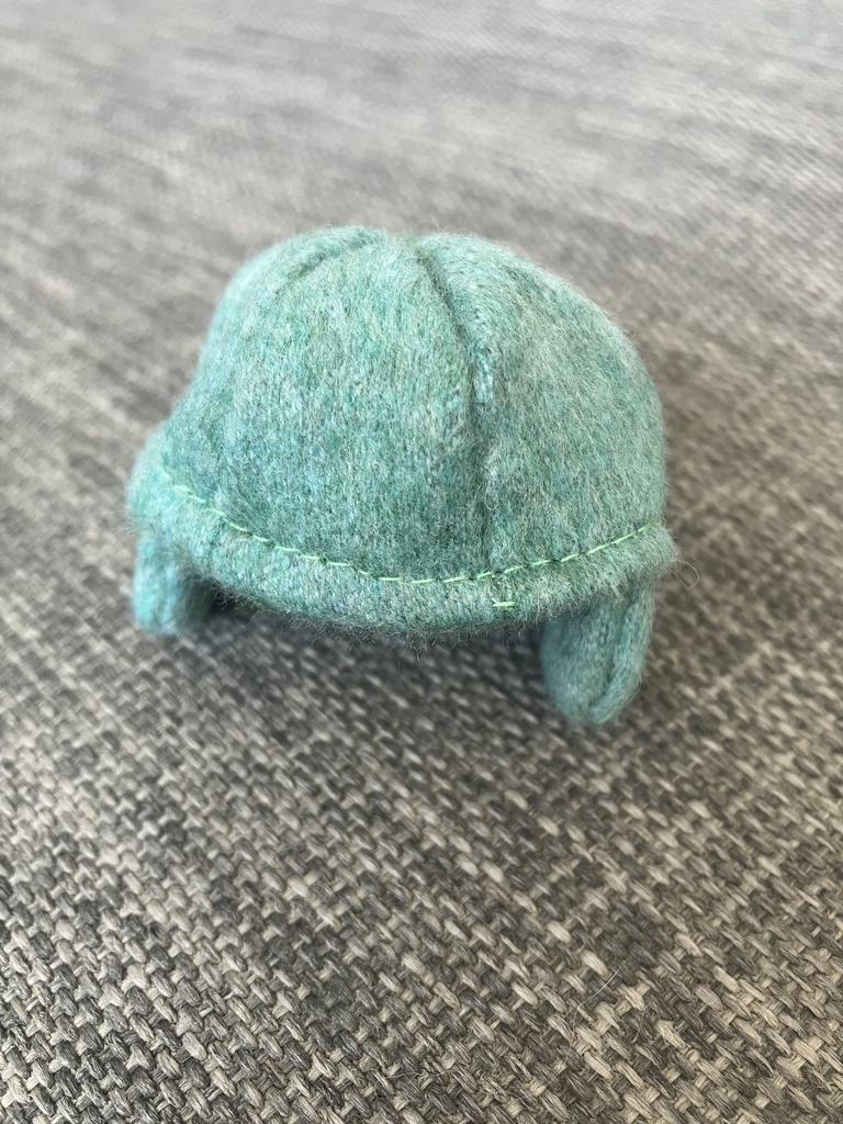 オビツ11  耳あてつき帽子　smoky mint