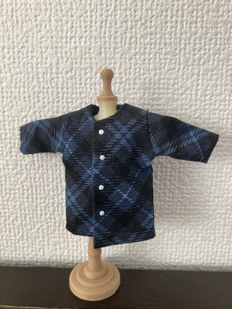 オビツ11  コート　チェック