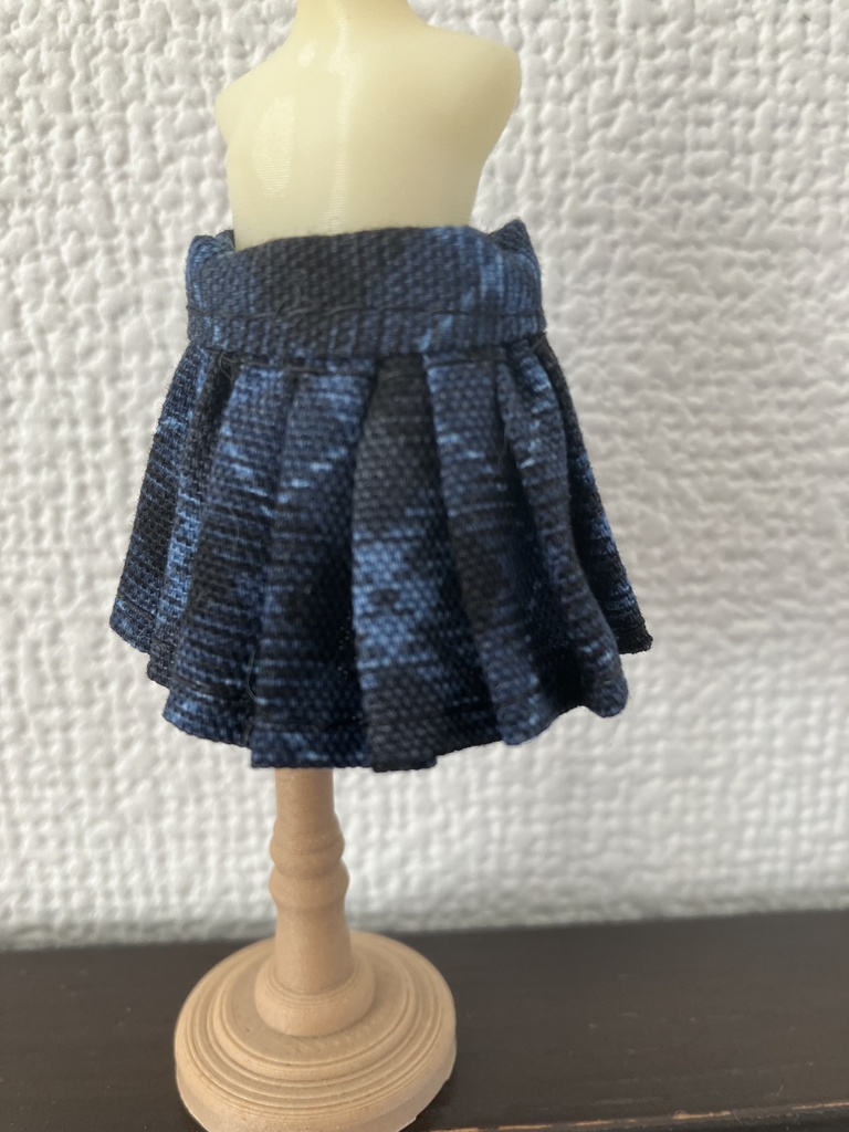 オビツ11  プリーツスカート　チェック