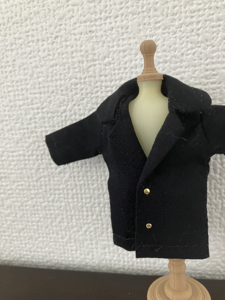 オビツ11  コート　black