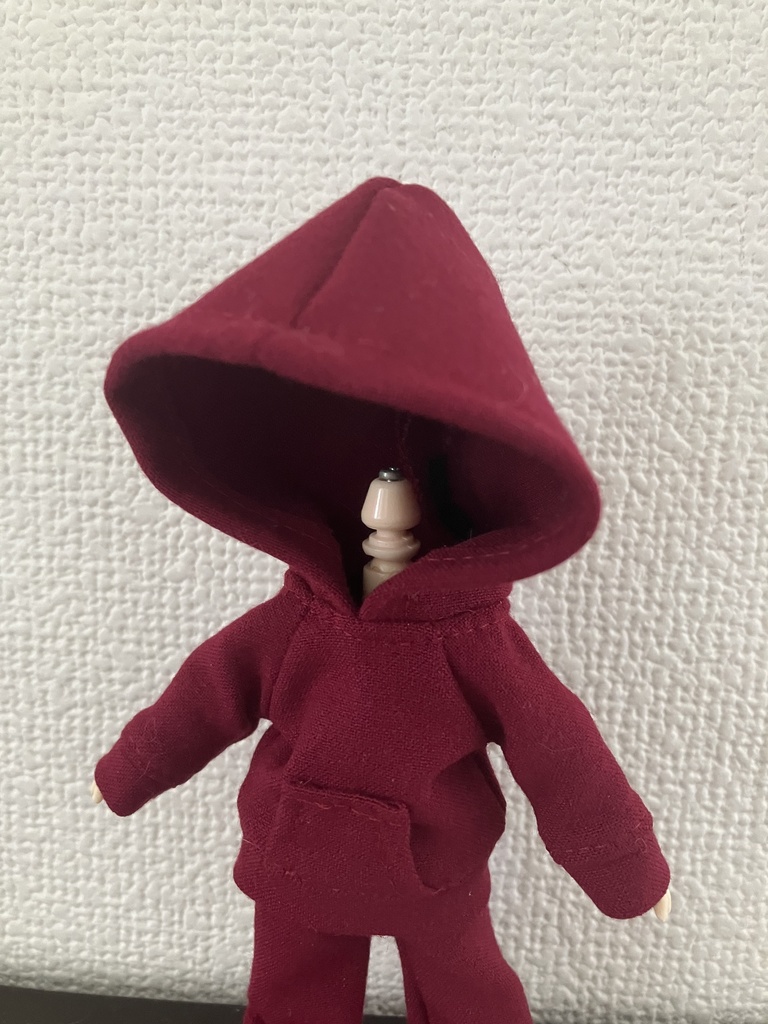オビツ11  パーカー　ボルドー