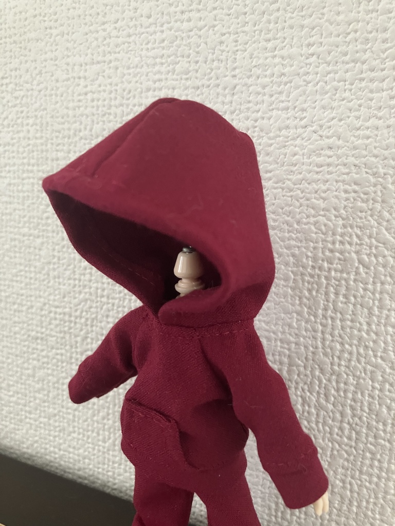 オビツ11  パーカー　ボルドー