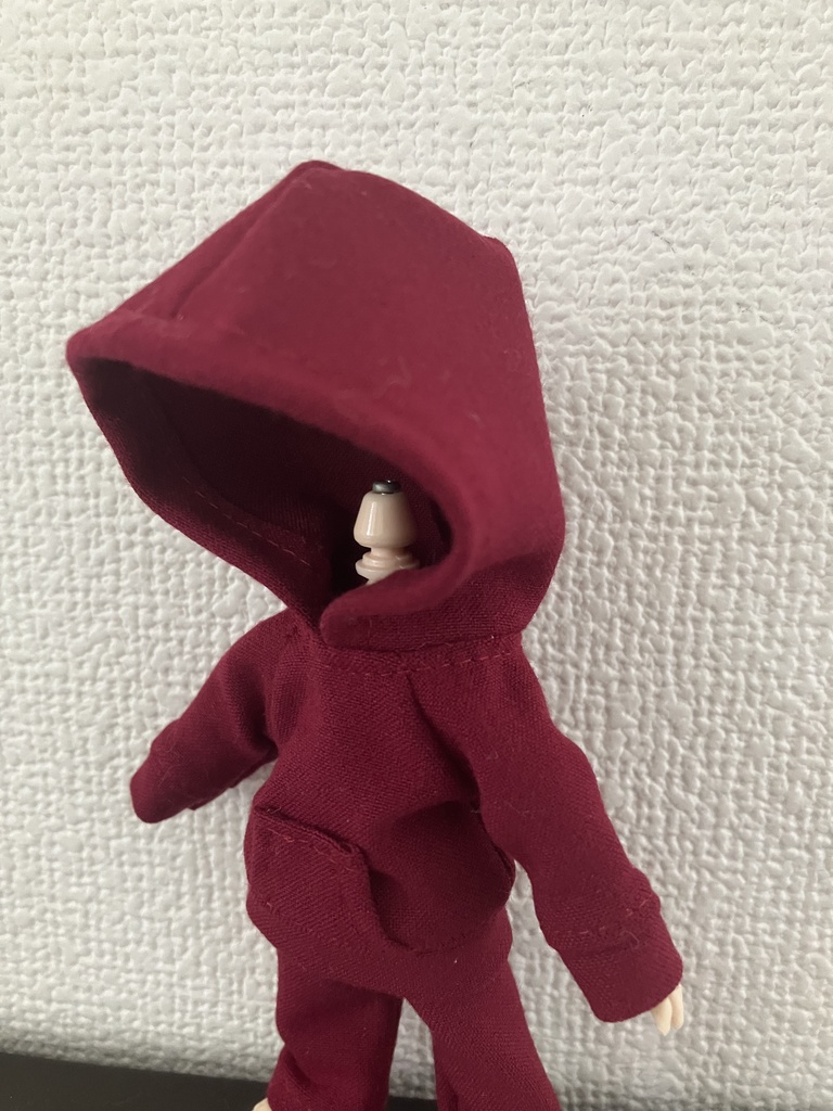 オビツ11  パーカー　ボルドー