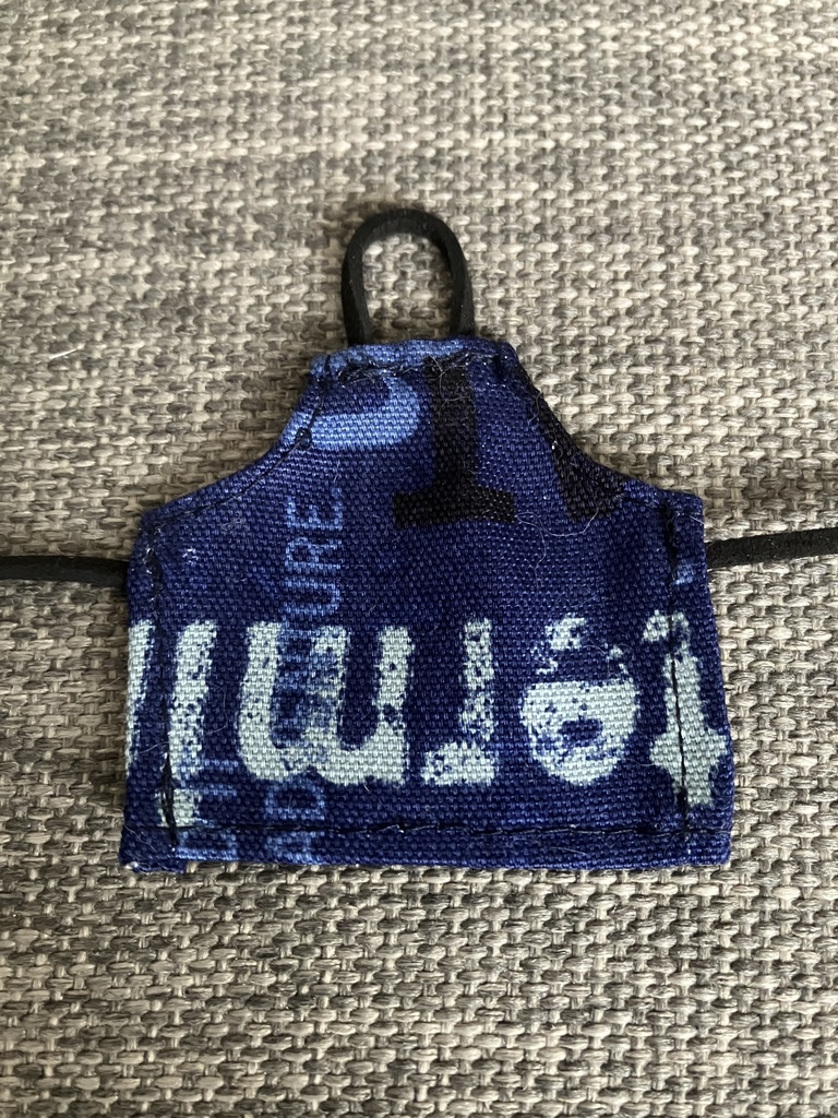 オビツ11  エプロン　blue