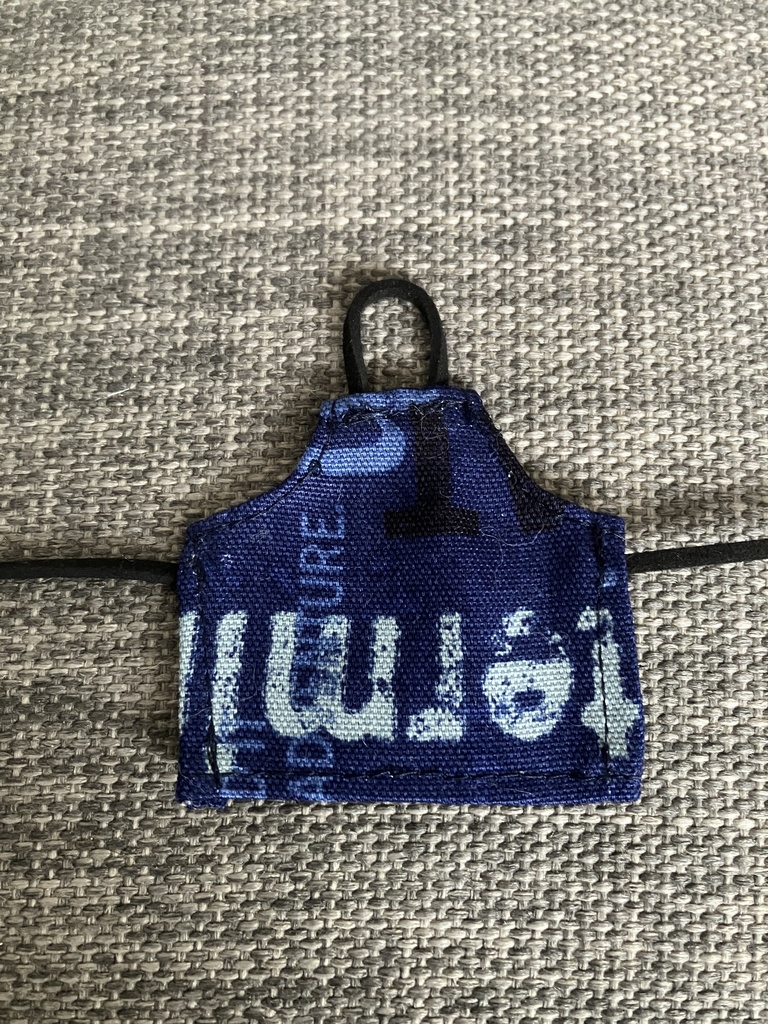オビツ11  エプロン　blue