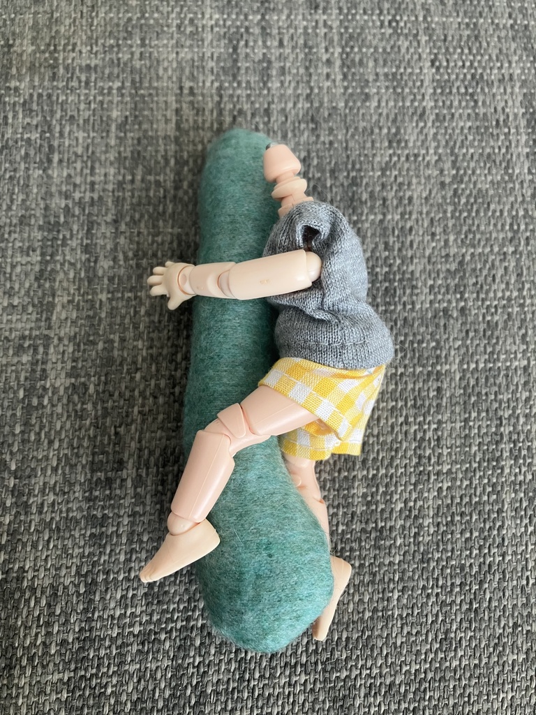 オビツ11  抱き枕　mintgreen