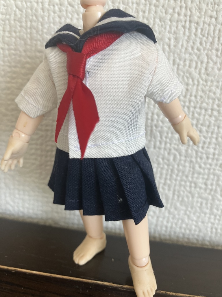 オビツ11  セーラー服３点セット　半袖