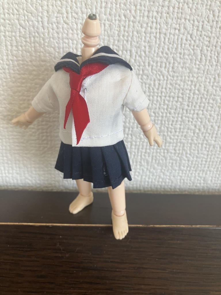オビツ11  セーラー服３点セット　半袖