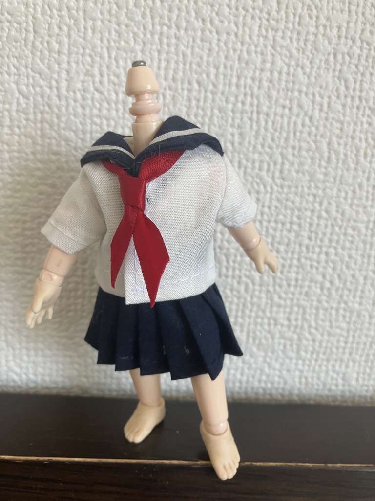 オビツ11  セーラー服３点セット　半袖