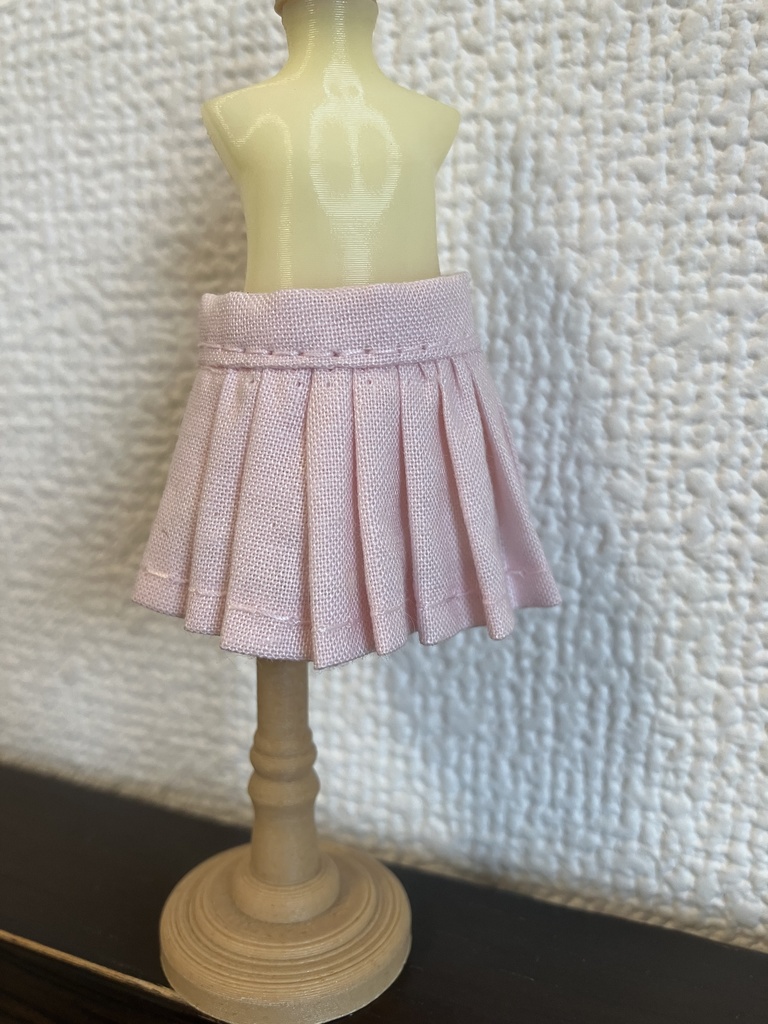 オビツ11  プリーツスカート　pink