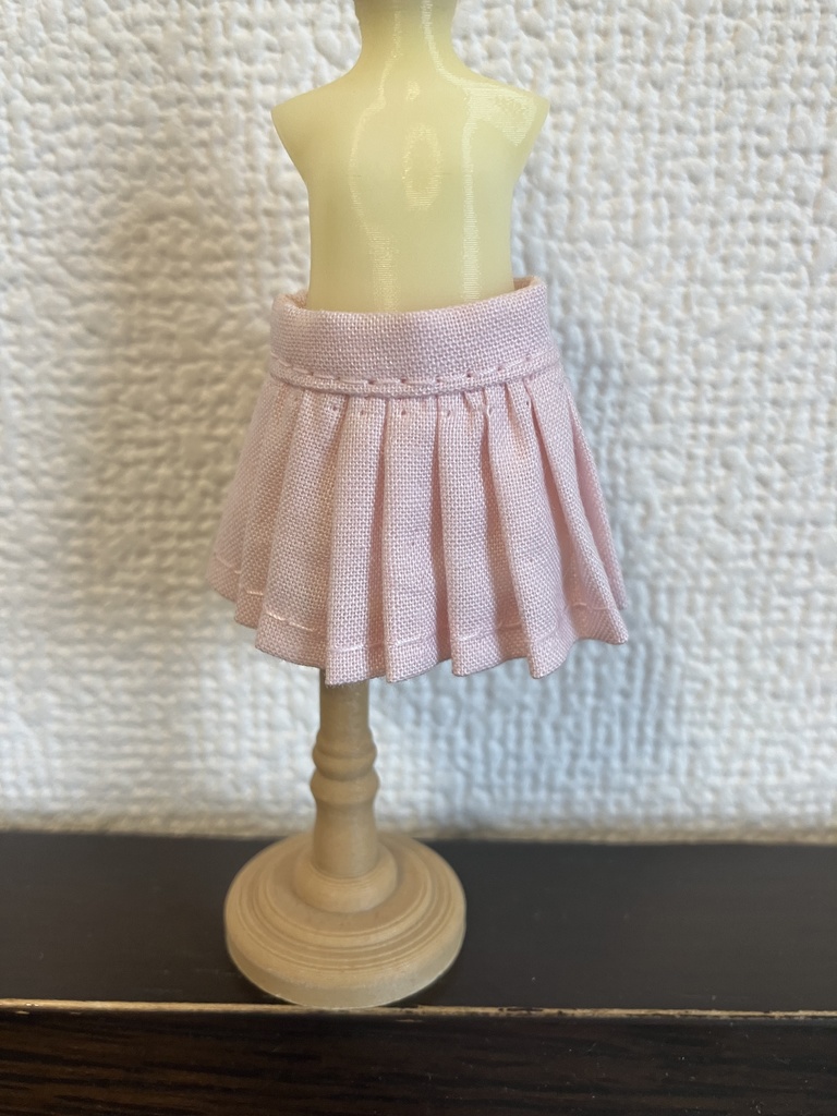 オビツ11  プリーツスカート　pink