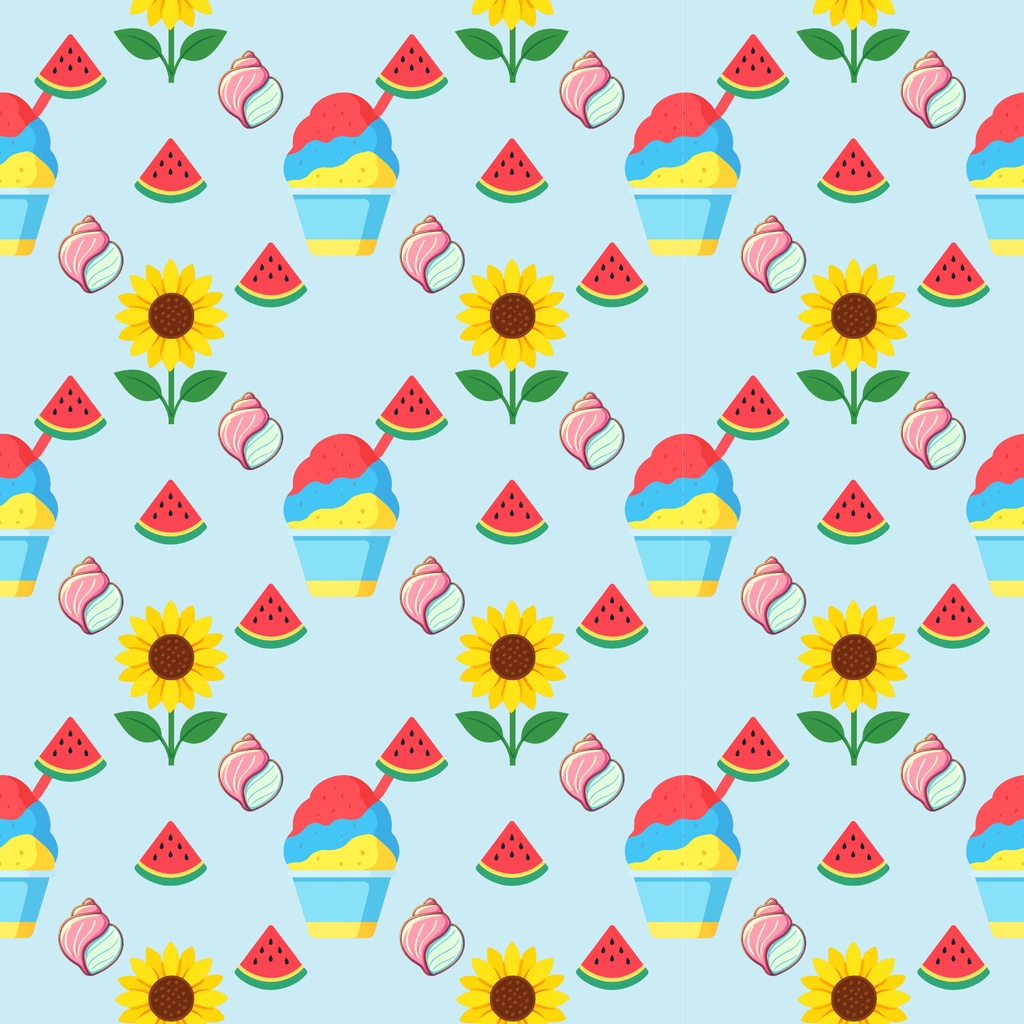 夏のごほうび デジタルペーパー（CANVA)