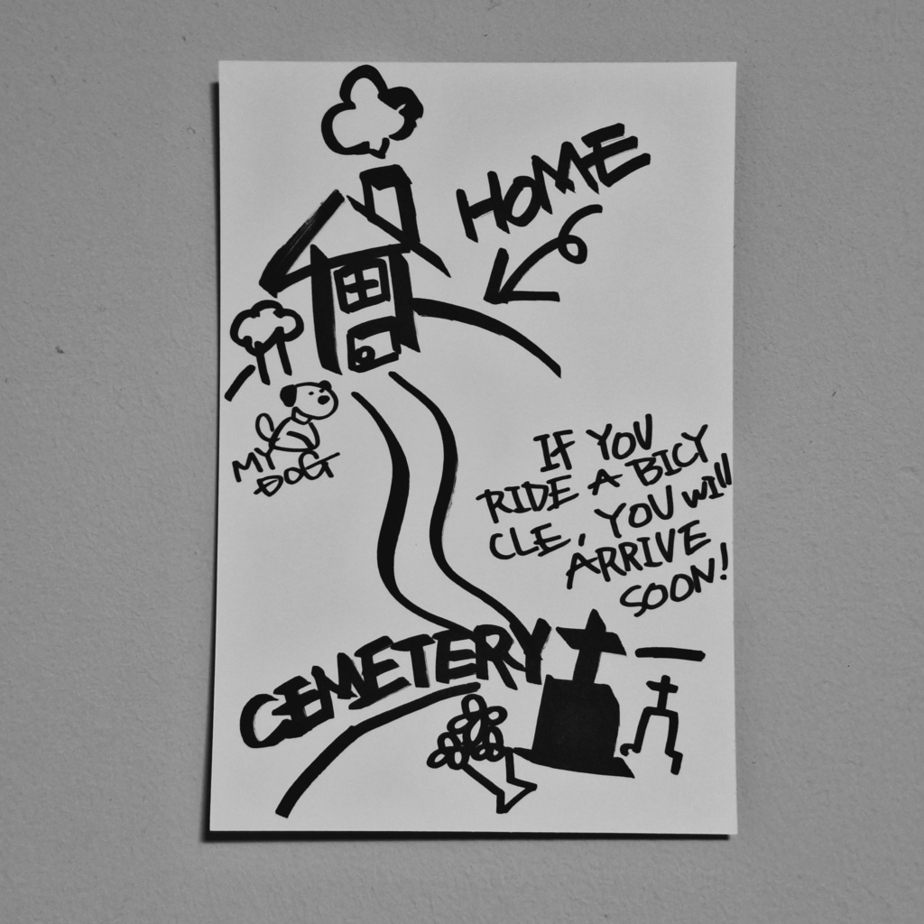 海外の子供のらくがき(風のハガキサイズ原画)