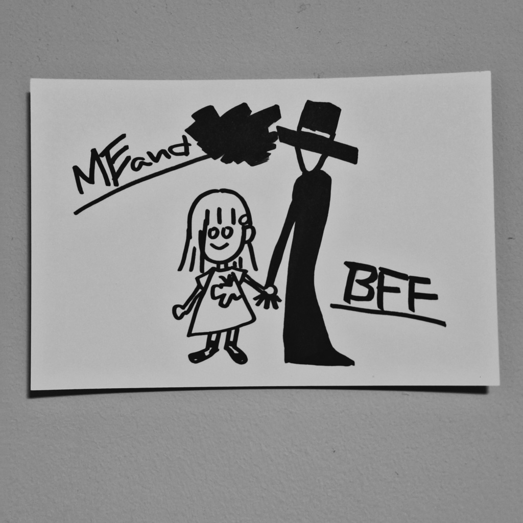 海外の子供のらくがき(風のハガキサイズ原画)