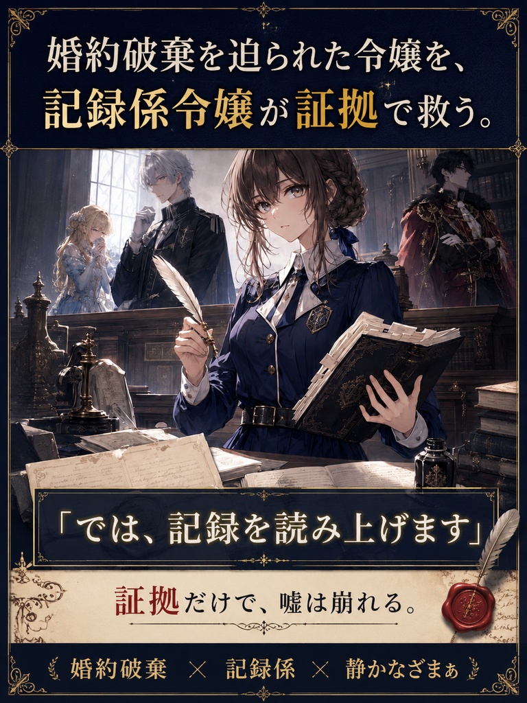 【一冊版】王都婚約審問所の記録係令嬢は、今日も証拠だけを並べます