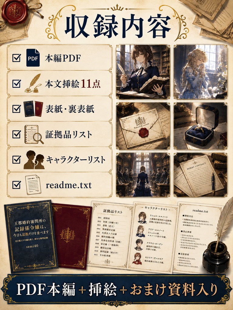 【一冊版】王都婚約審問所の記録係令嬢は、今日も証拠だけを並べます