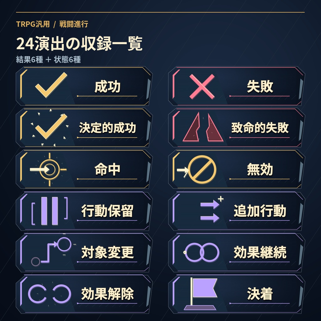 戦闘進行APNG Pro|割り込みから行動再開まで|24演出
