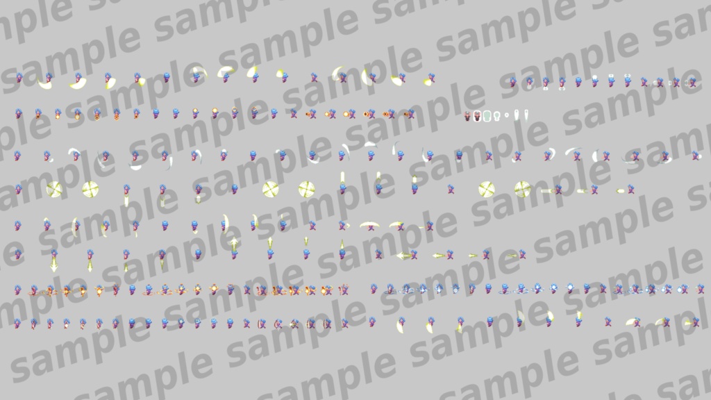 レトロゲーム風エフェクト素材集