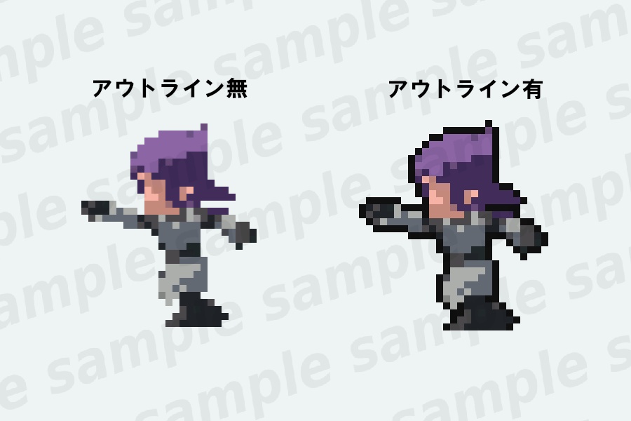 キャラクターチップ素材集~横スクロールアクション向けファンタジーキャラチップ~