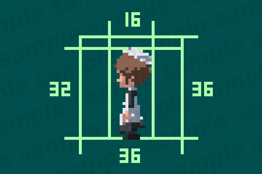 キャラクターチップ素材集~横スクロールアクション向けファンタジーキャラチップ~