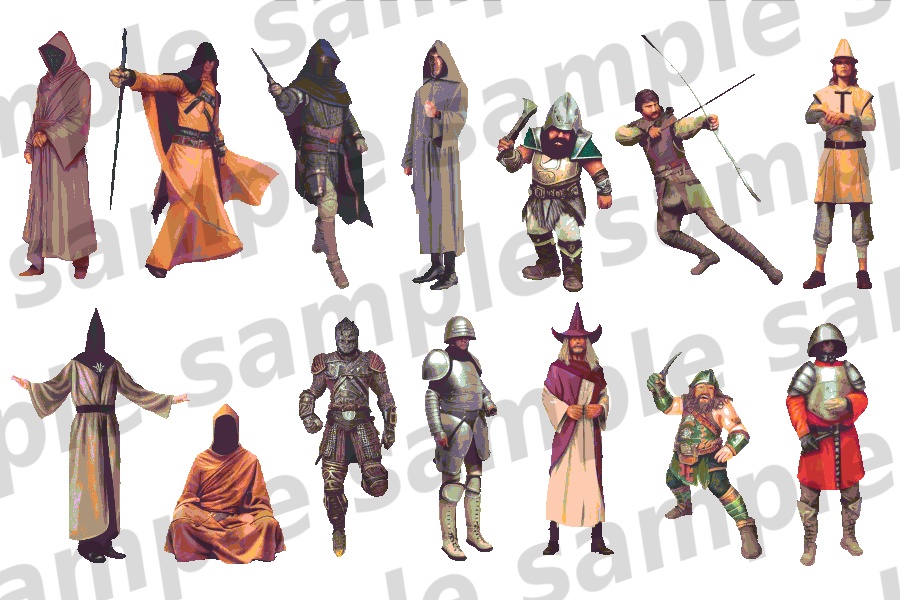 モンスターイラスト素材集「人型敵キャラクター part1」