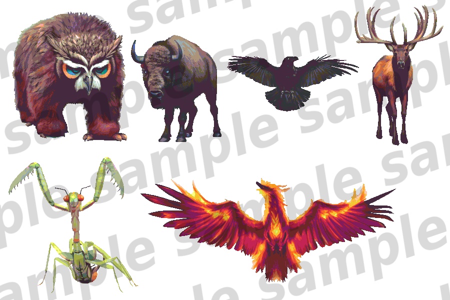 モンスターイラスト素材集「獣・虫・水生 part1」