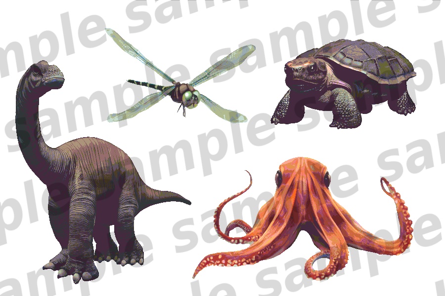 モンスターイラスト素材集「獣・虫・水生 part1」