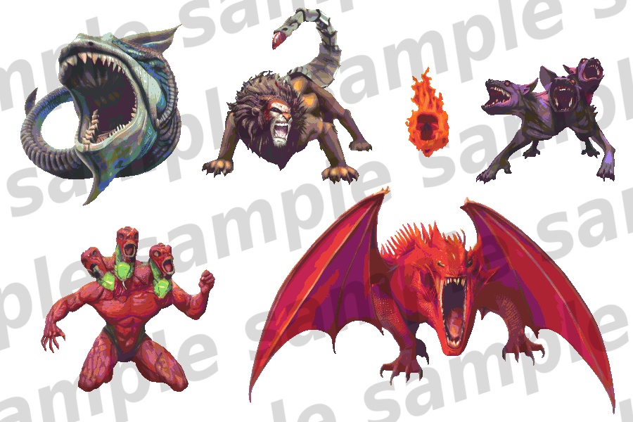 モンスターイラスト素材集「クリーチャー・幻獣 part1」